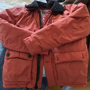Rodd & Gunn Queenstwon down Jacket with real shearling collar